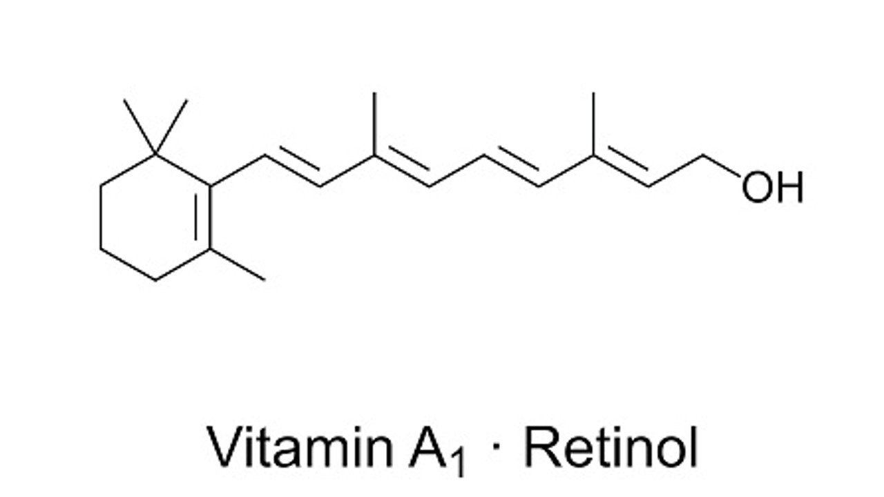 A vitamini kimyasal gösterimi