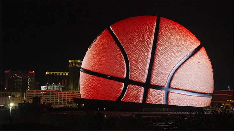 Las Vegas Sphere basketbol topu