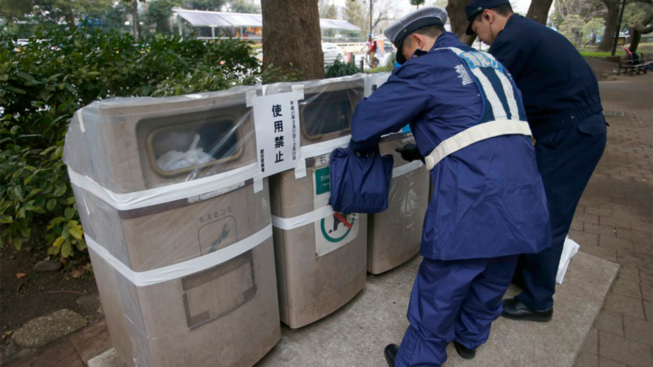 Japonya çöp kutusu