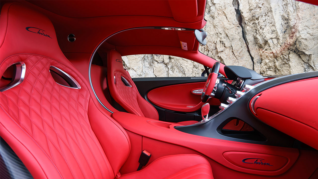 Bugatti chiron koltukları
