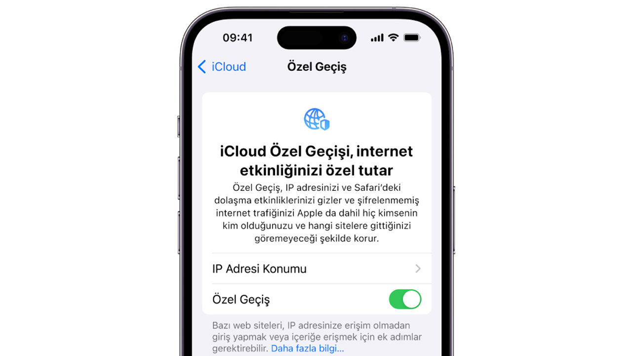 iCloud Özel Geçiş çalışmıyor