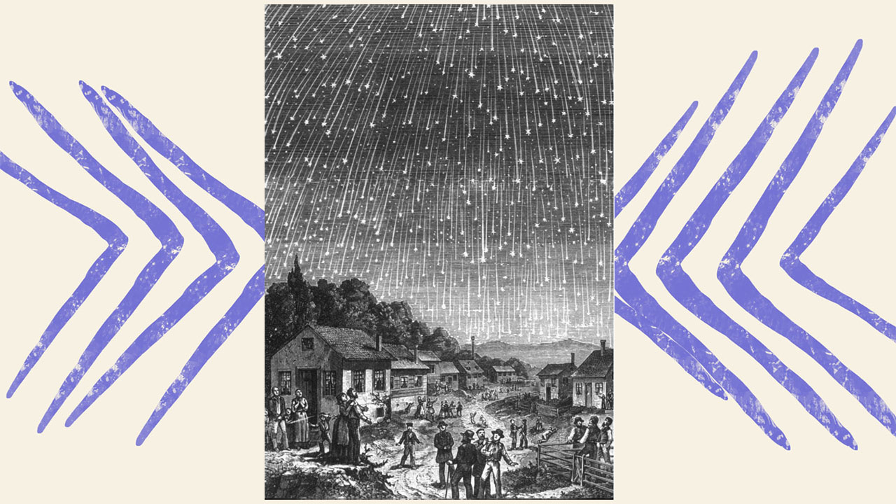 1833 Leonid meteor yağmuru