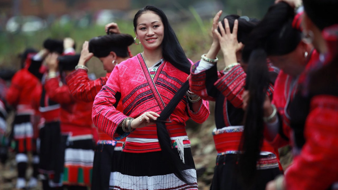 Huangluo Köyü kadınları