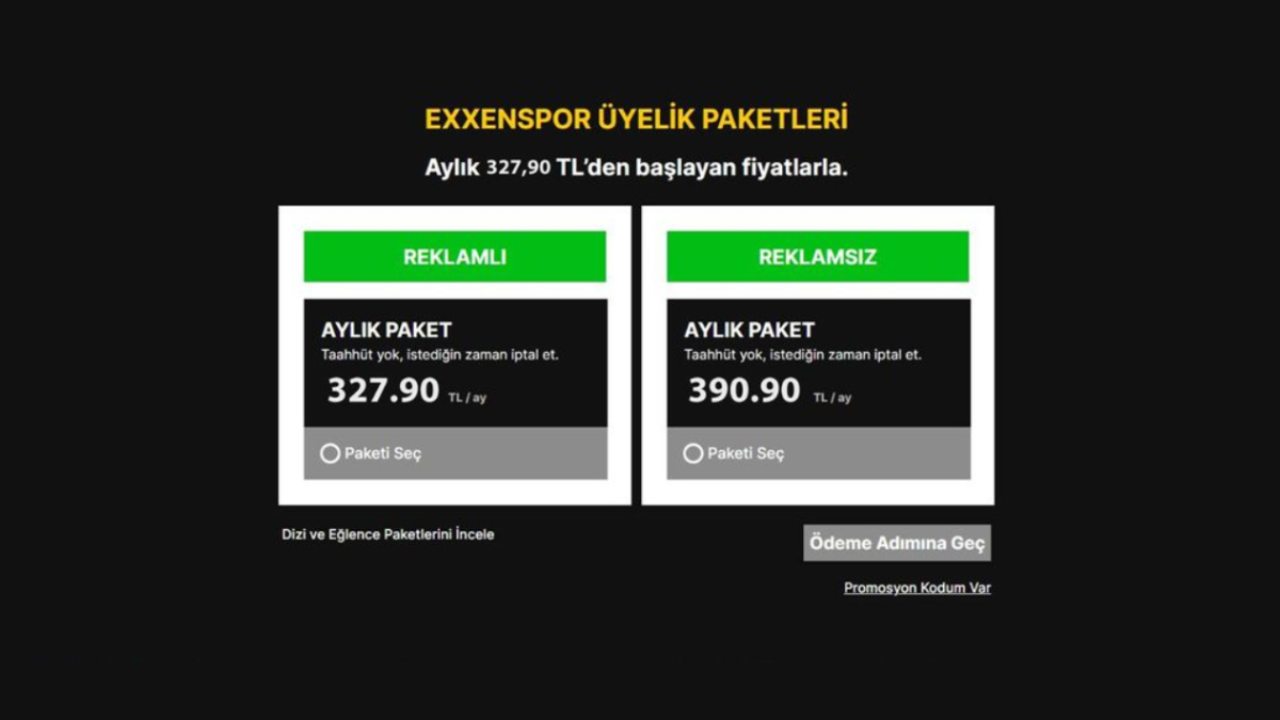 exxen spor fiyat