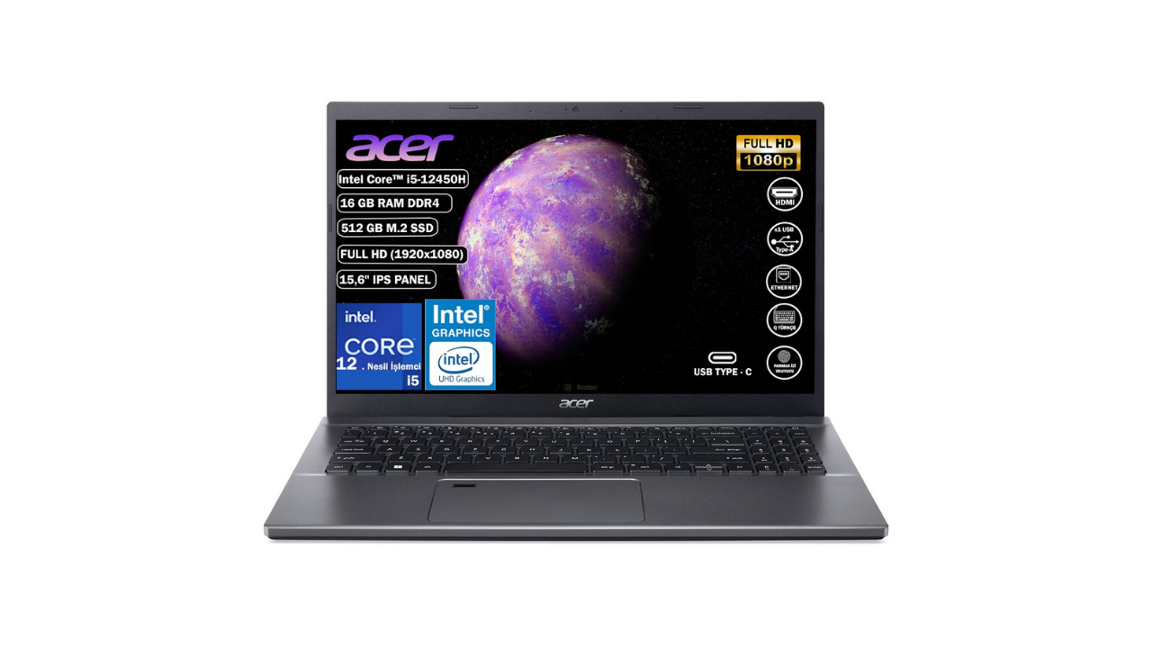 Acer Aspire 5 I5-12450H Bilgisayar