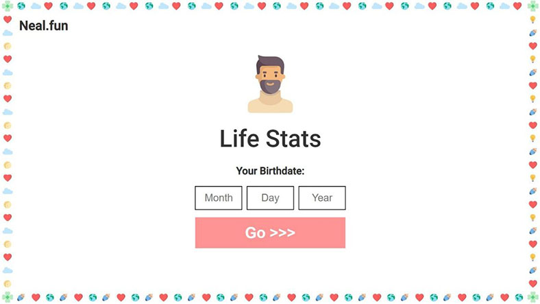 Neal.fun - Life Stats