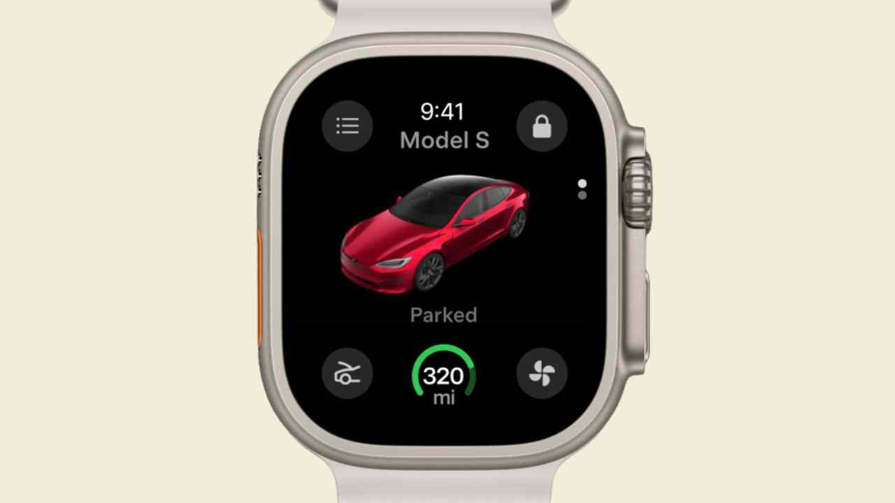 apple watch tesla