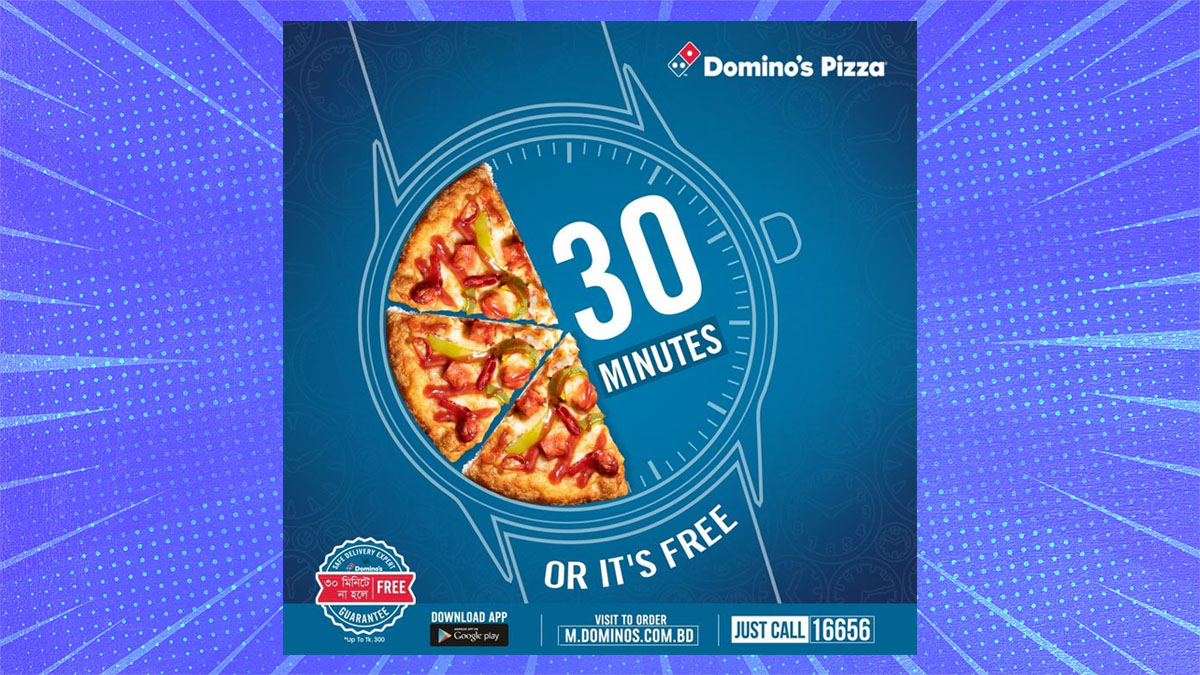 dominos 30 dk kampanyası