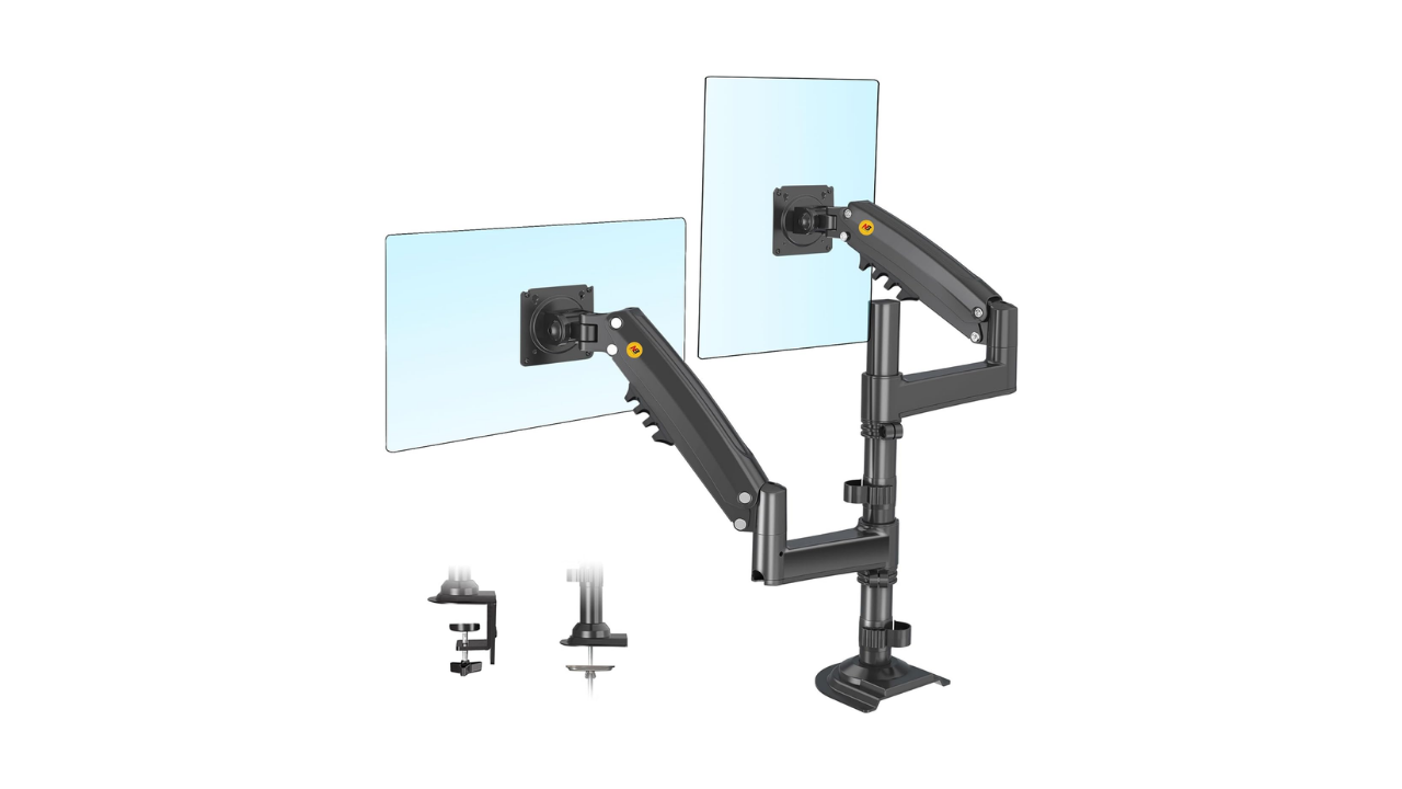 Nb North Bayou H180 Çift Kol, Amortisörlü Monitör Standı