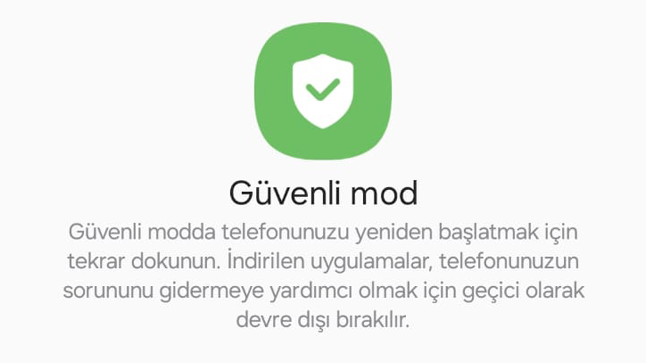 android güvenli mod