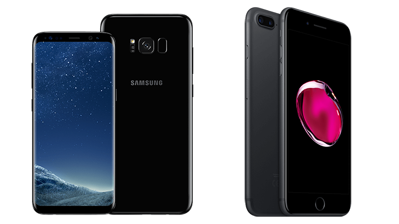 iphone 7 samsung s8 plus