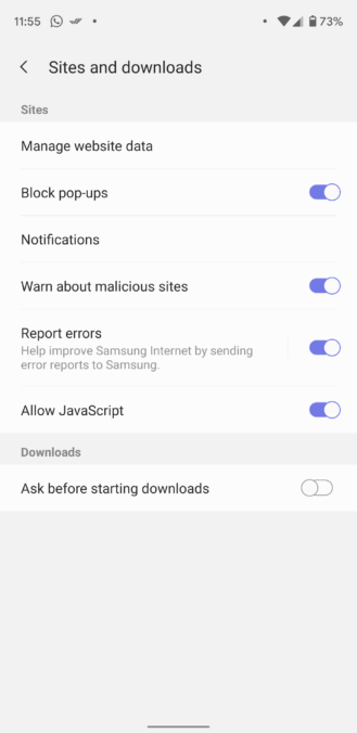 Samsung, Internet Browser Beta'ya Güncelleme Geldi