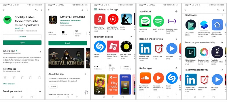 Google Play Store'un Materyal Teması Sunulmaya Başlandı