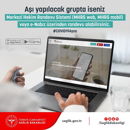 Sağlık Bakanlığı’ndan Koronavirüs Aşısı Programı İçin ’Randevu’ Hatırlatması