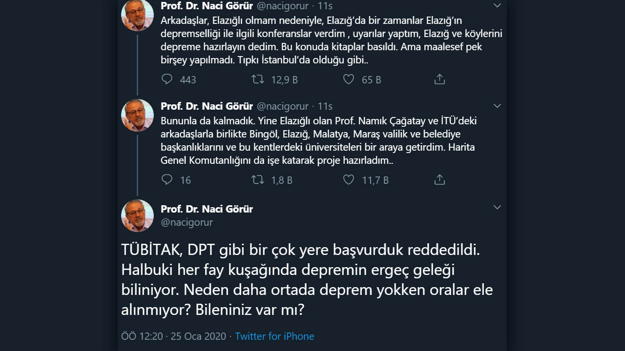 prof. dr. naci görür elazığ depremi