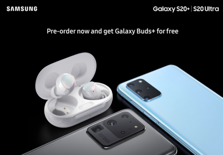 Samsung, Galaxy S20+ ve S20 Ultra’nın Ön Siparişlerine Galaxy Buds+ Ekleyecek