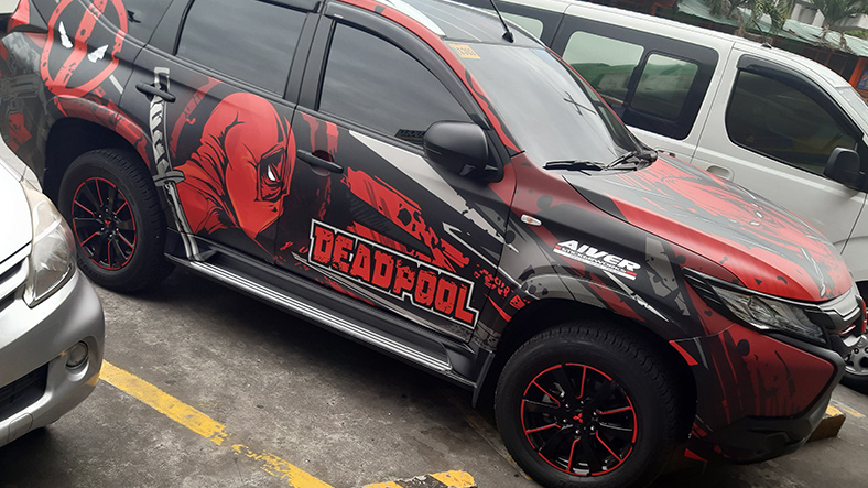 Deadpool Kaplamalı Özel Tasarlanmış Bir SUV Yollarda Görüldü