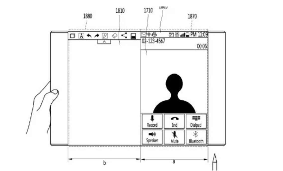 lg yuvarlanabilir ekran patent