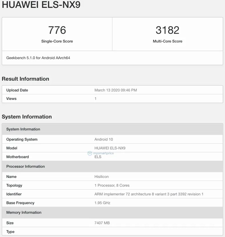 Huawei P40 Pro 5G’nin Özellikleri Geekbench’te Ortaya Çıktı