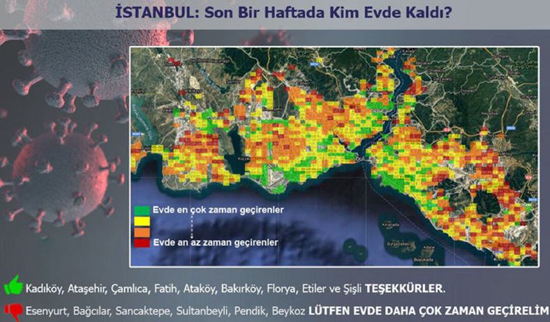 ’Evde Kal’ Çağrısına İstanbul’un En Çok Hangi Semtleri Katıldı?