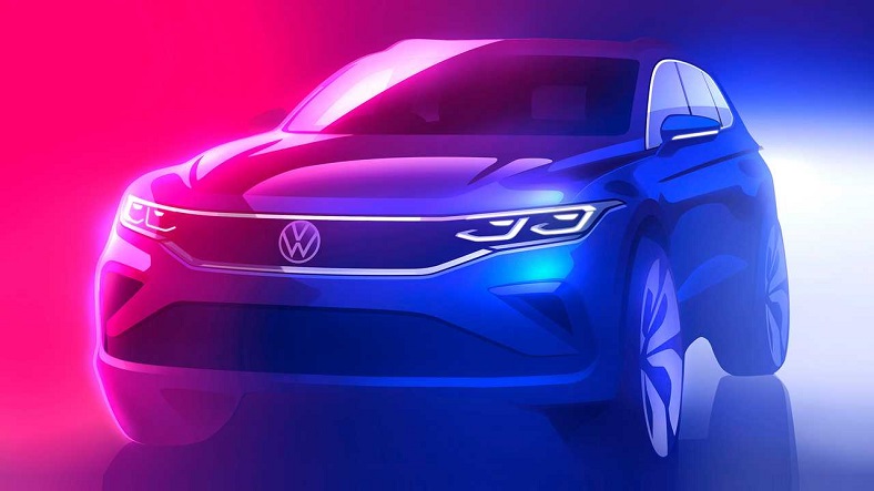 2021 Volkswagen Tiguan’ın Tasarım Çizgisi, Tanıtım Görselinde Netleşti