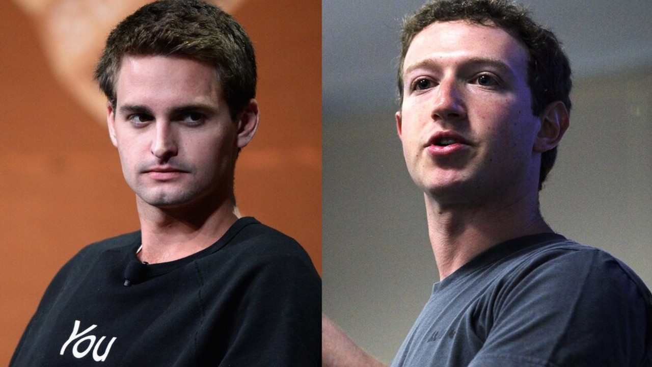 Evan Spiegel Mark Zuckerberg