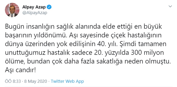 Koronavirüs Bilim Kurulu Üyesi Prof. Dr. Alpay Azap: Aşı Candır