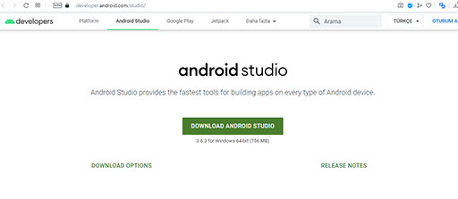 google android studio indir