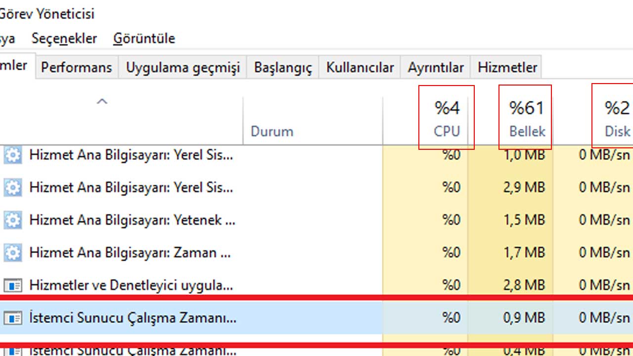 csrss.exe’nin aşırı cpu ve cpu kullanmasına karşı ne yapılabilir?