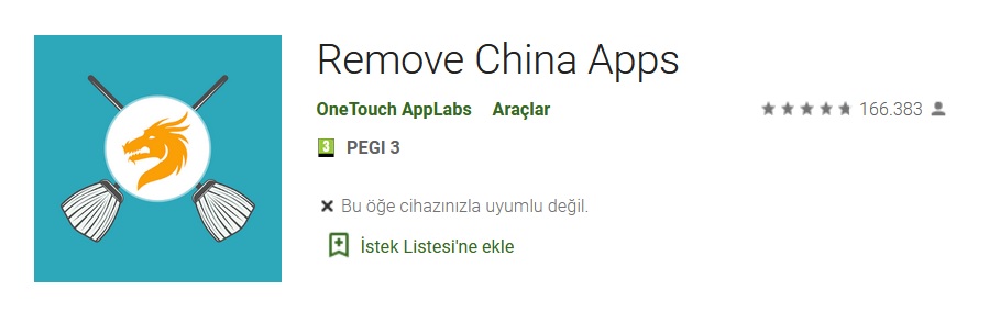 Telefonlardaki Çin Menşeili Uygulamaları Kaldıran Bir Uygulama Geliştirildi
