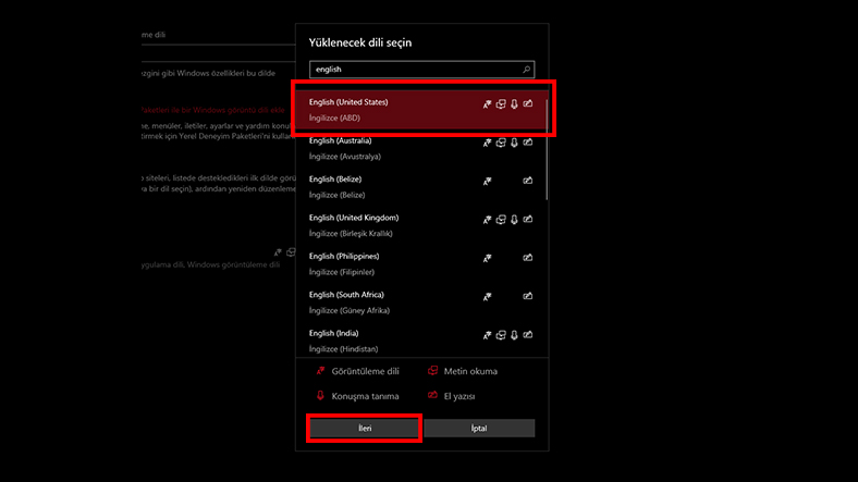 windows 10 türkçe yapma