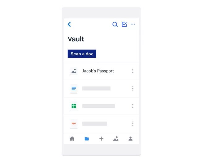 dropbox vault