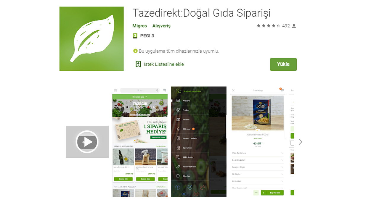 Tazedirekt: Doğal Gıda Siparişi