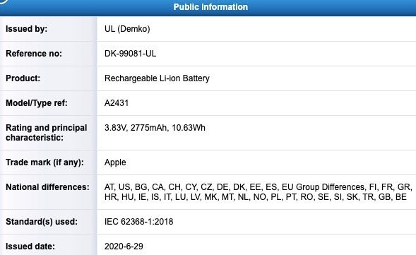 iphone 12 batarya