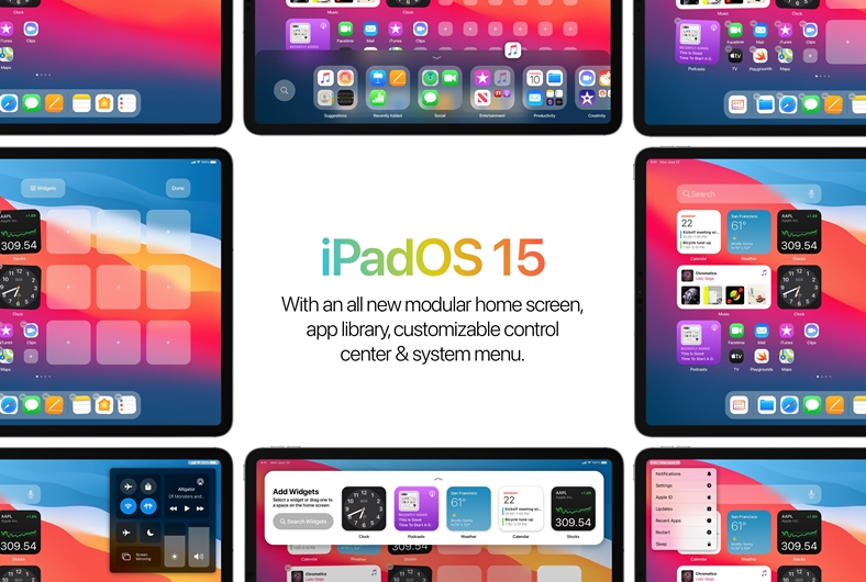 iPad’lere Widget Oluşturma Desteği Getiren iPadOS 15 Konsepti