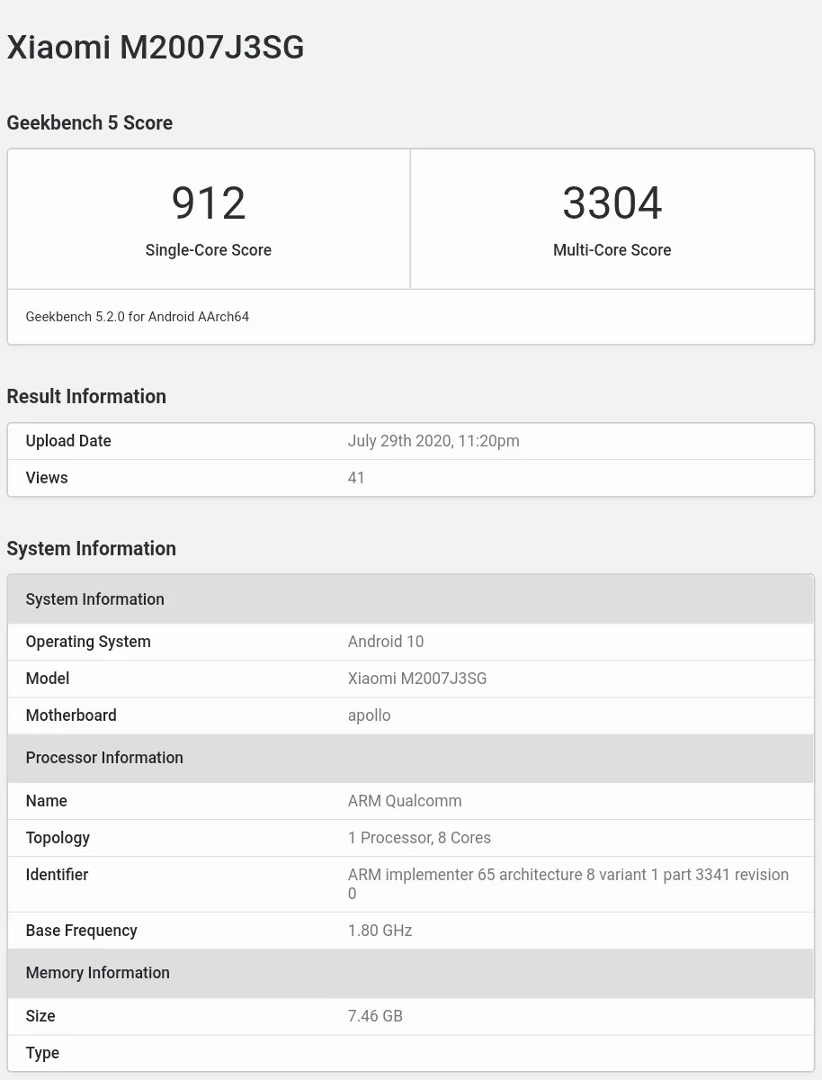 Xiaomi’nin Apollo Kod Adlı Amiral Gemisi Geekbench’te Ortaya Çıktı