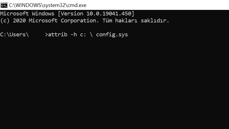Attrib komutu, örnek, ne işe yarar