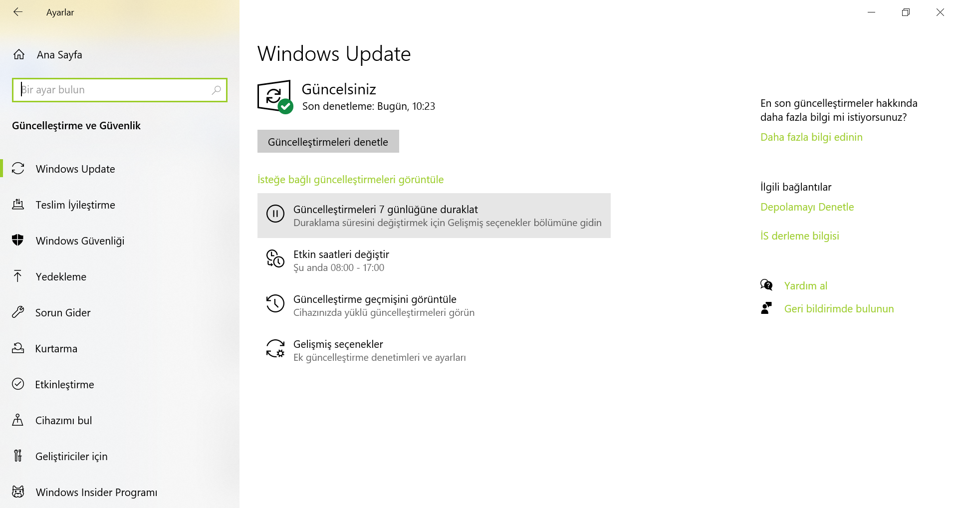windows 10 güncelleme sorunu, güncelleme engelleme