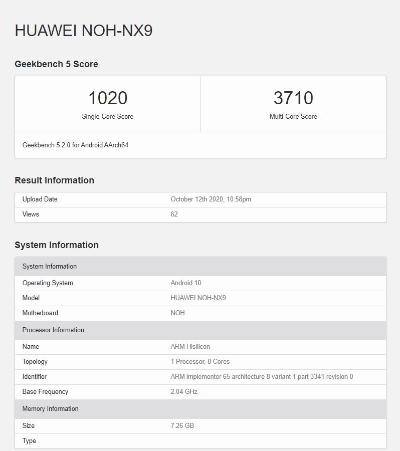 Kirin 9000’in Snapdragon 865’ten Güçlü Olduğu, Geekbench Testleriyle Açığa Çıktı