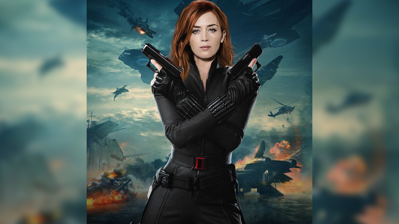 emily blunt black widow