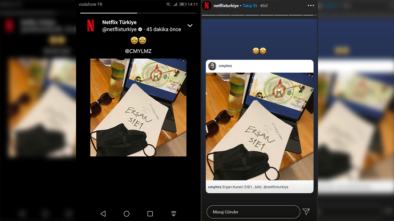 netflix erşan kuneri paylaşımı