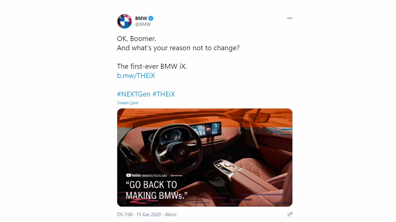 BMW, Twitter’daki Alaycı Açıklamaları Nedeniyle Özür Diledi