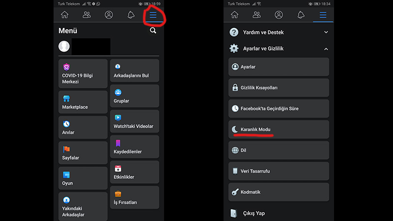 Facebook Karanlık Mod Nasıl Açılır?