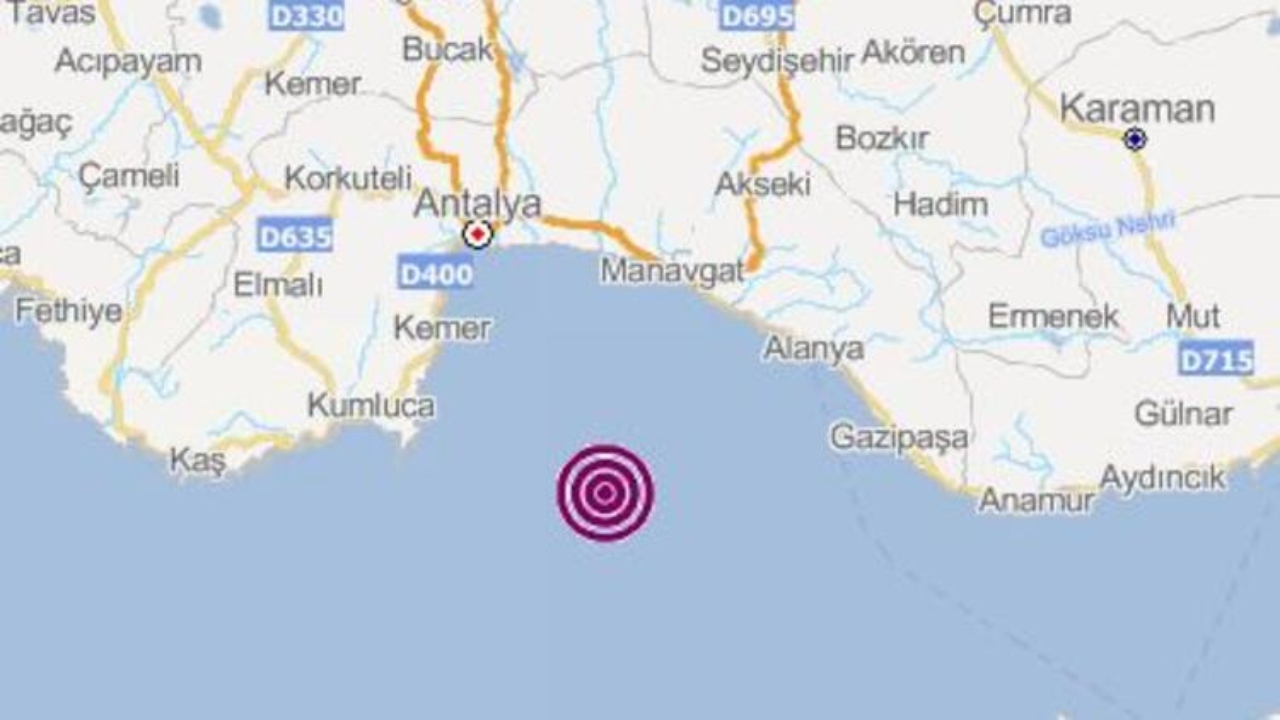 Depremler Yakamızı Bırakmıyor: Bu Kez Antalya 5,2 ile Sallandı