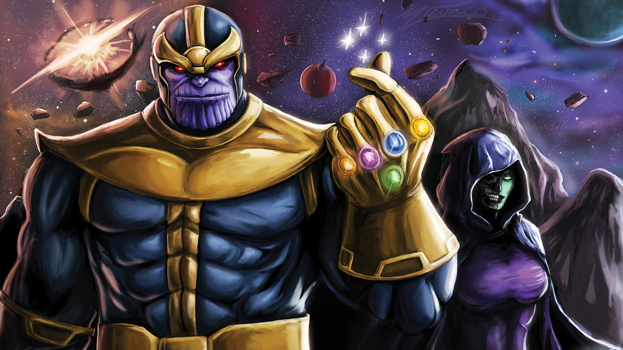 thanos ve lady death