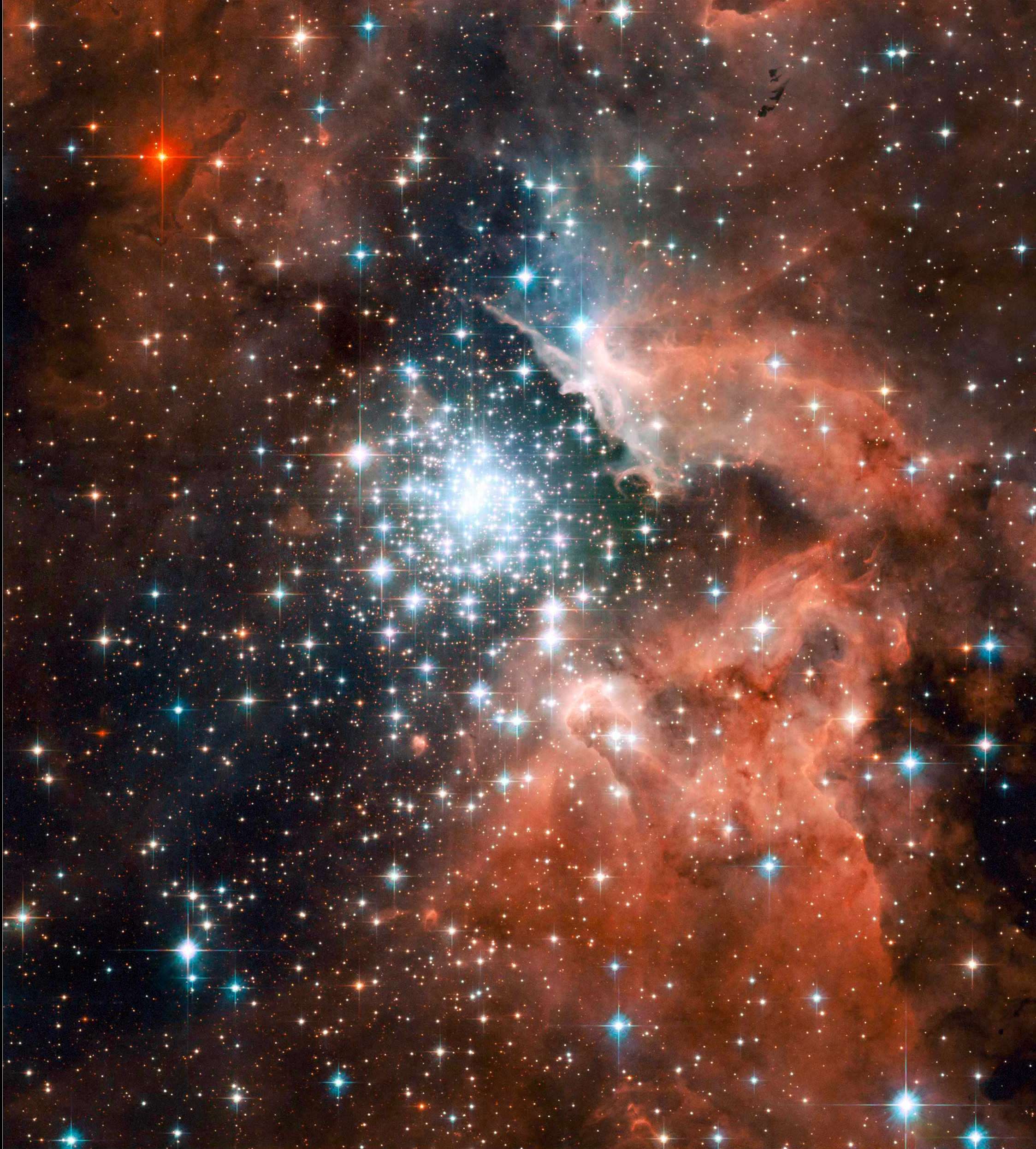 NASA: NGC 3603 Takımyıldızı, Bir Mücevher Gibi Parlıyor