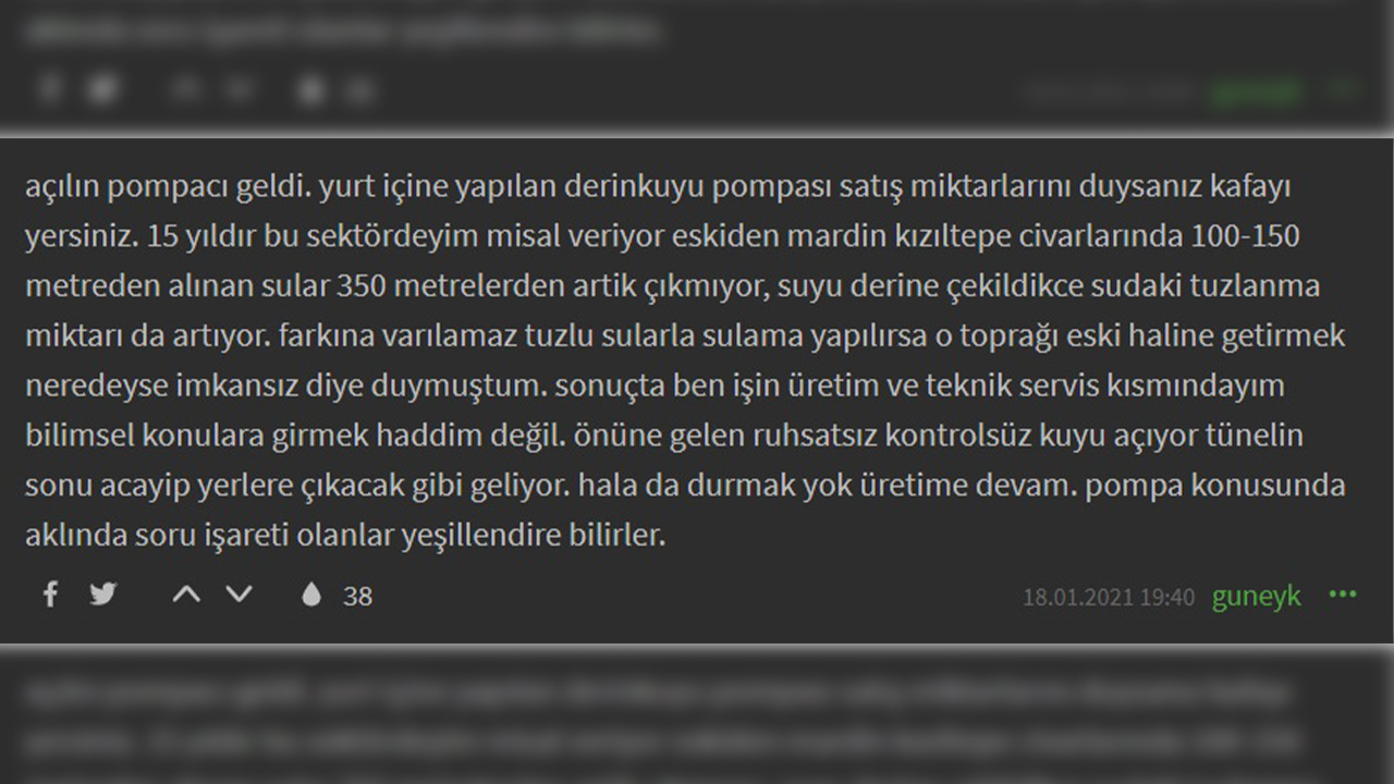 ekşi sözlük yer altı suyu yorumları