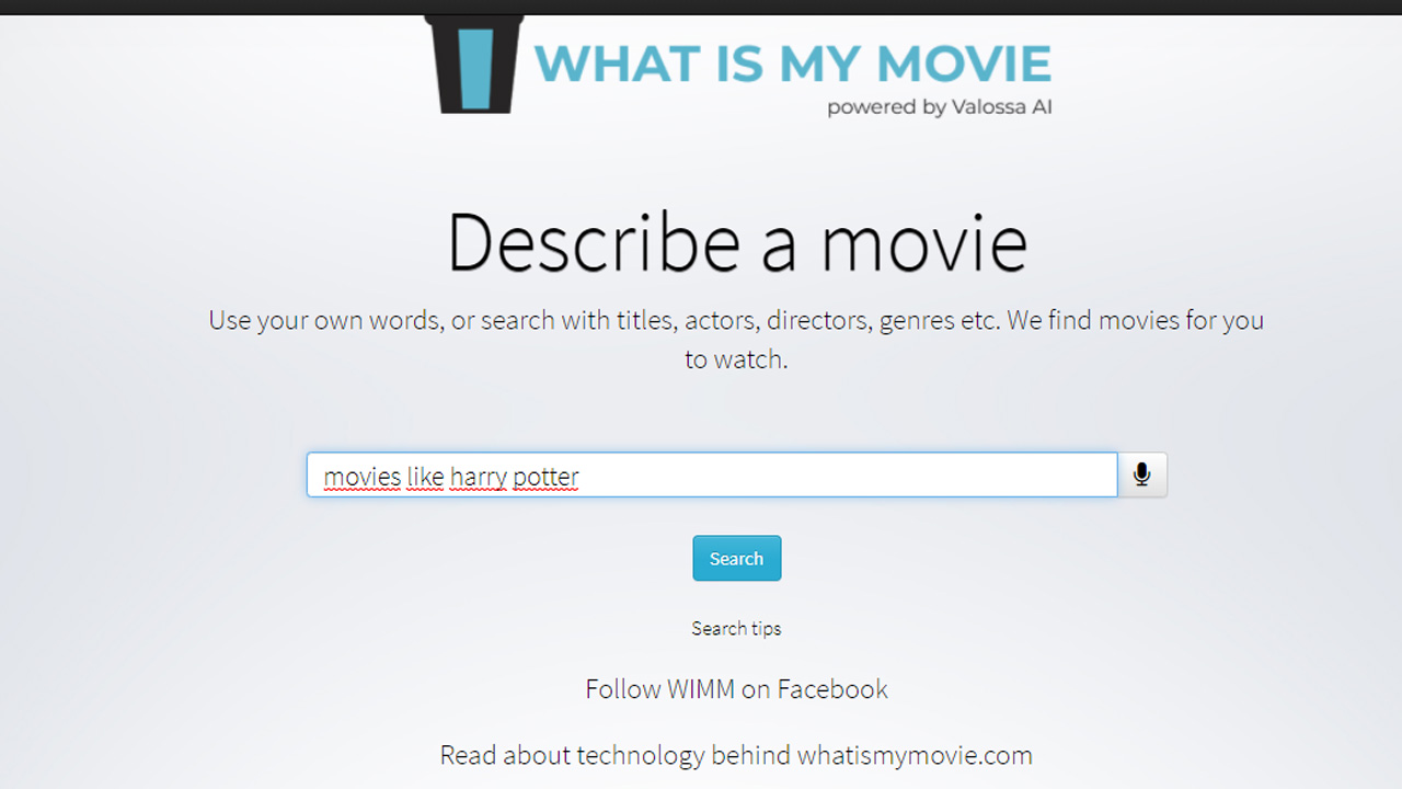 Finding a movie by typing a movie subject what is my movie