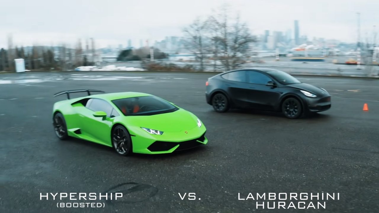 Tesla Model Y’nin Lamborghini Huracan Karşısındaki Şaşırtıcı Kalkış Performansı [Video]