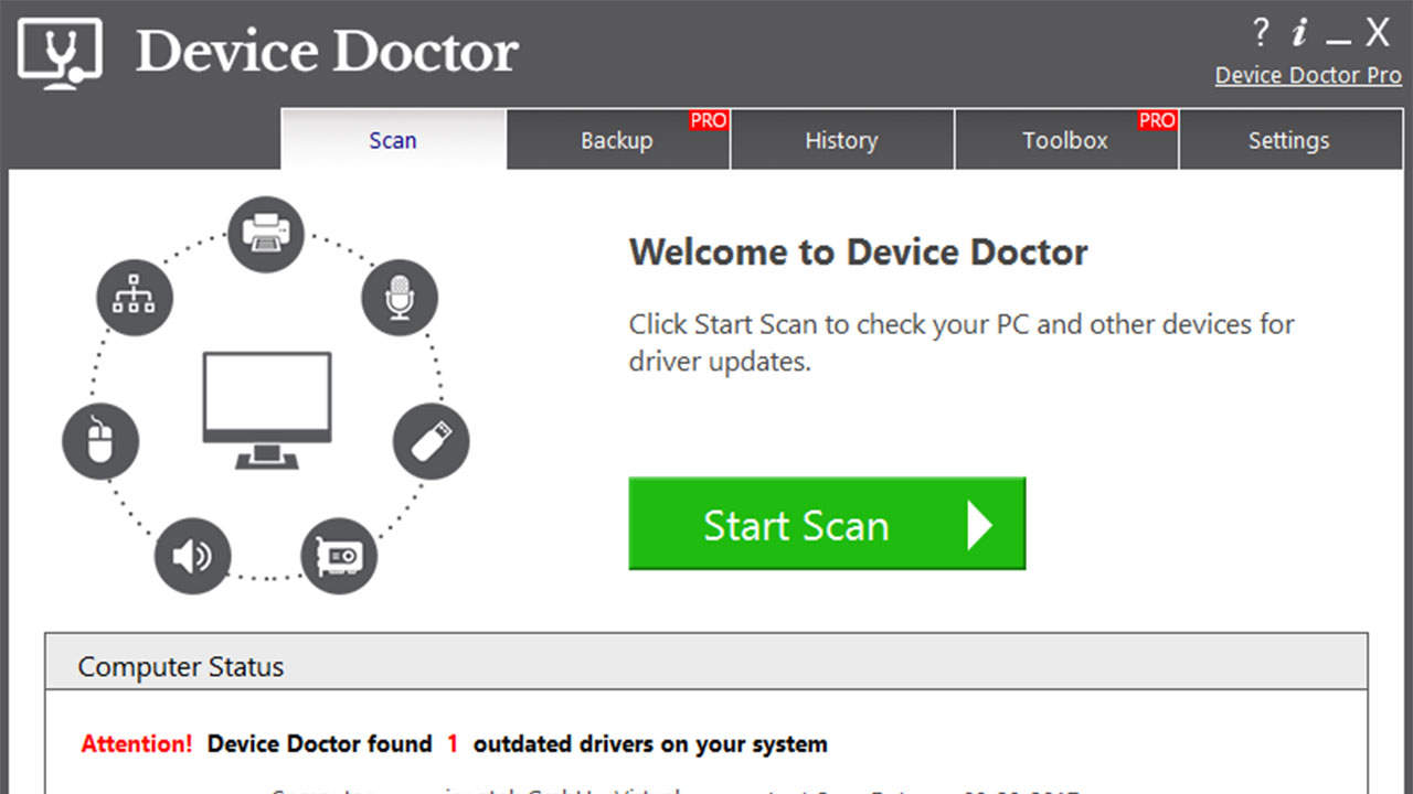 Smart driver manager. Device Doctor. U3 Smart Drive.